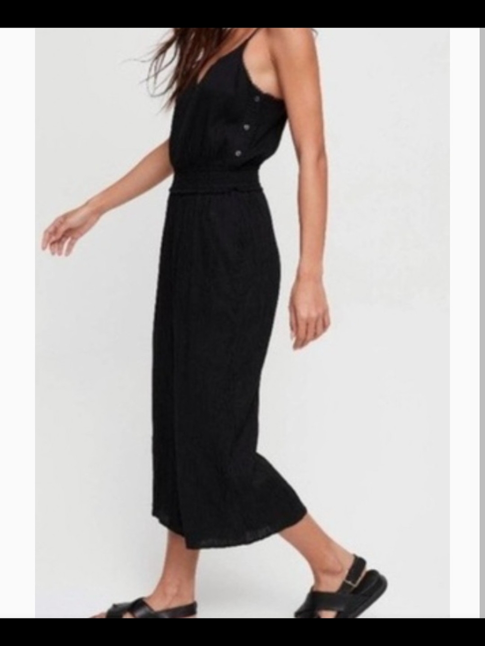 Wilfred Black Sleeveless Maxi Jumpsuit